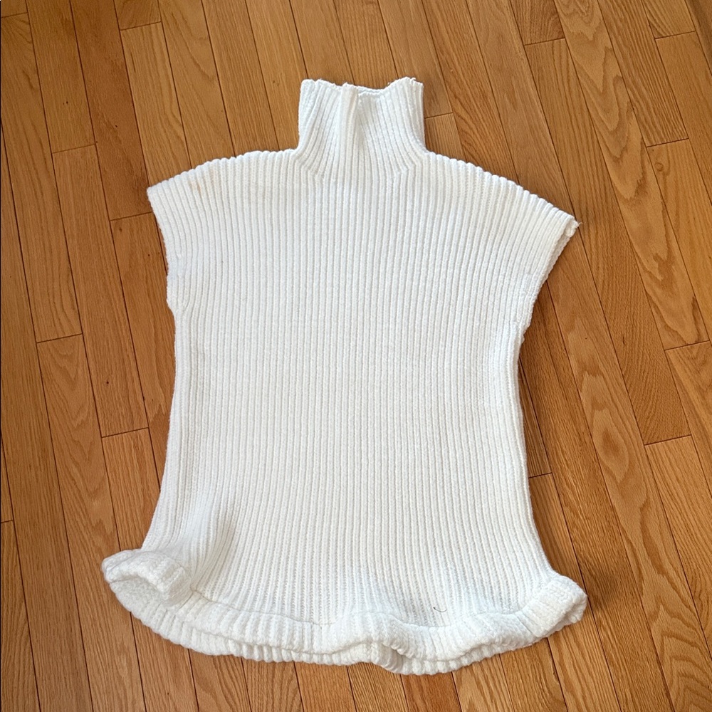 SOLD Commense Cream Cowl Neck Sweater- THICK, soft and long
